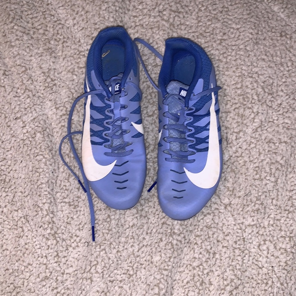 Blue Nike 200m Track Spikes